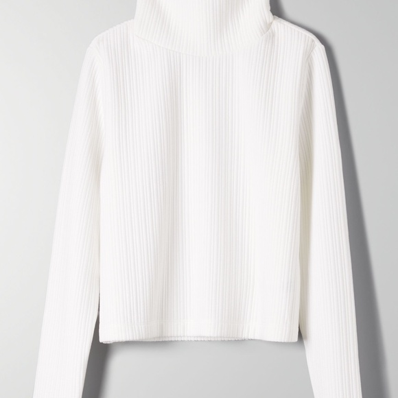 Babaton Thick Ribbed Mockneck Shirt/Sweater Aritzia - Picture 1 of 5